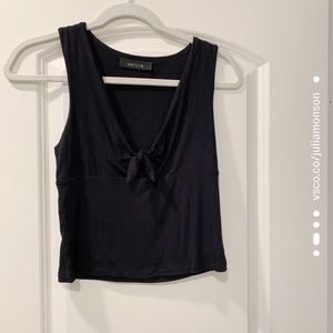 Black thick tank top